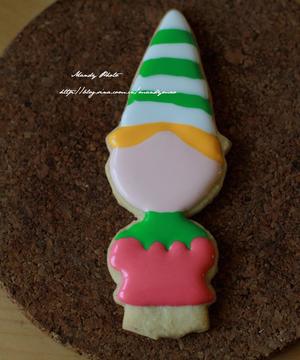 #2014圣诞节#圣诞糖霜饼干-圣诞可爱小丑～的做法 步骤9