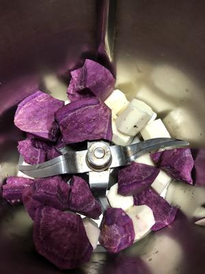 山药紫薯汁的做法 步骤2