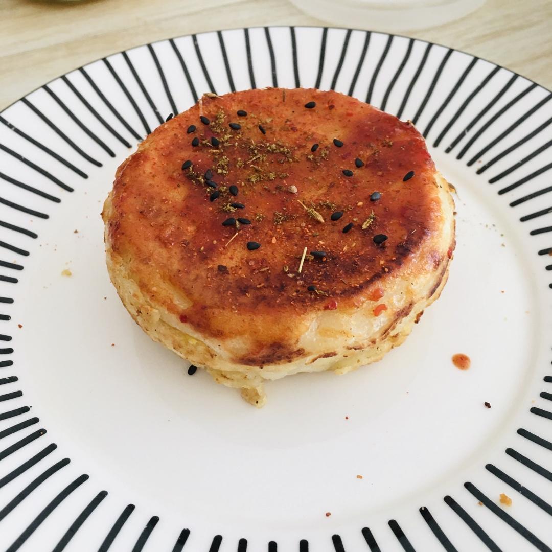 早餐霸王~沉甸甸鸡蛋汉堡