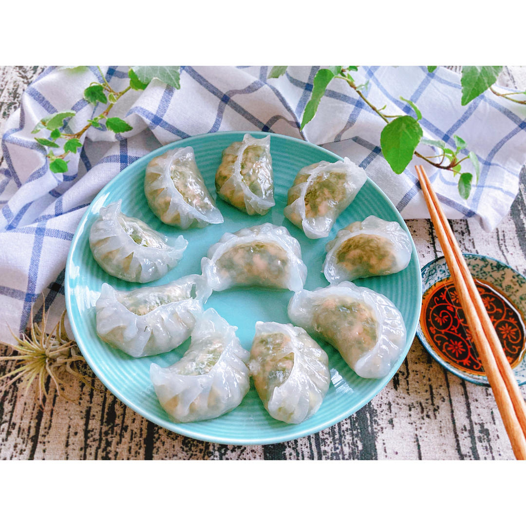 水晶茴香猪肉饺