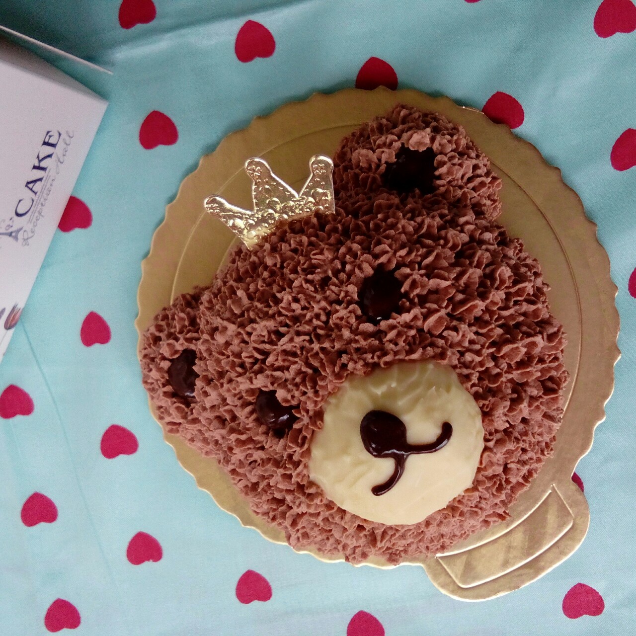 吾竞做的萌萌熊蛋糕