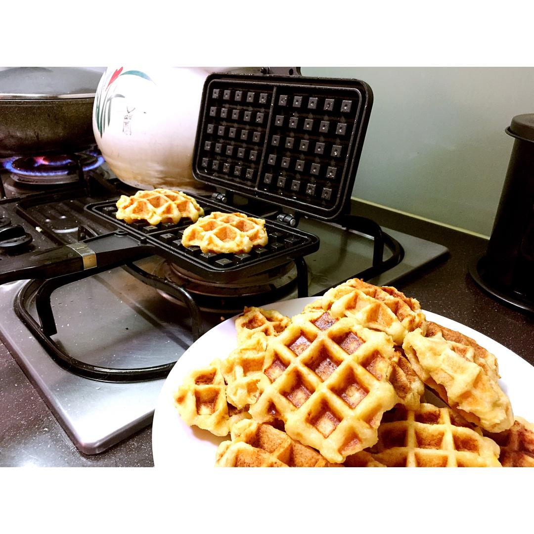 无蛋无奶豆渣华夫（酵母版）