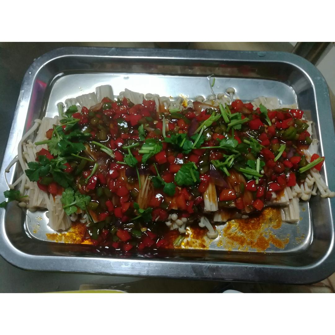 蒜蓉蒸金针菇