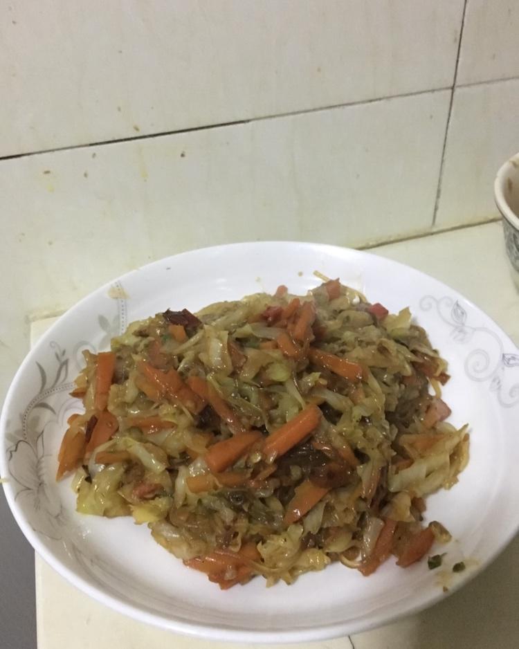 茴子白炒粉条