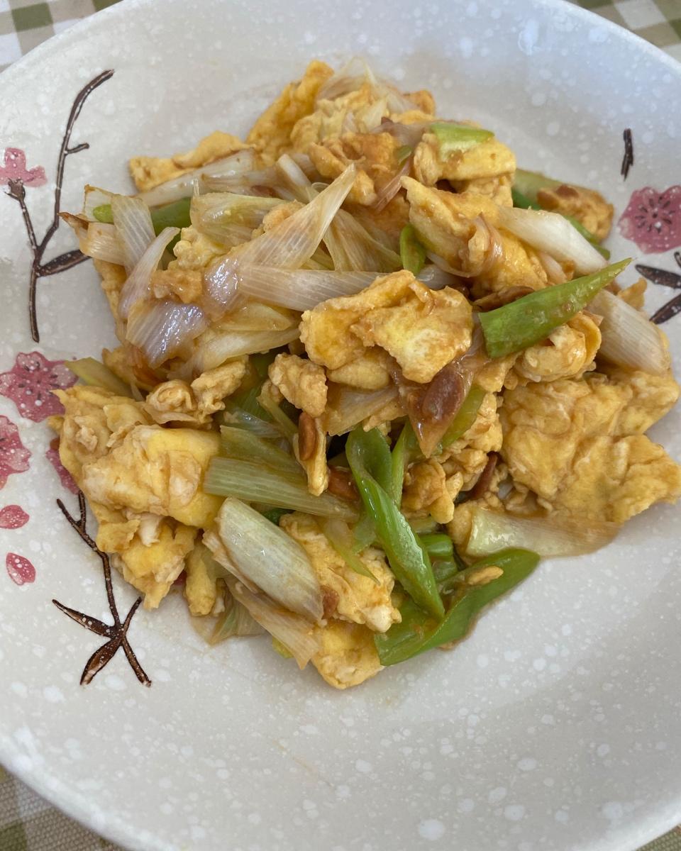葱炒鸡蛋