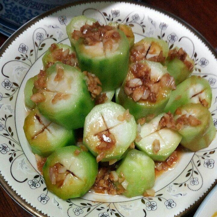 蒜蓉蒸丝瓜