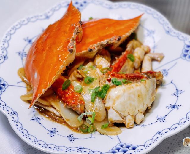 梭子蟹炒年糕的做法