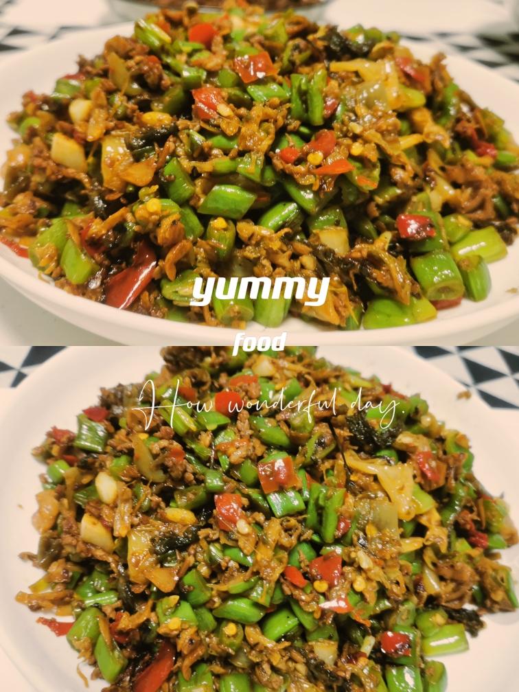 下饭神器四季豆肉沫的做法