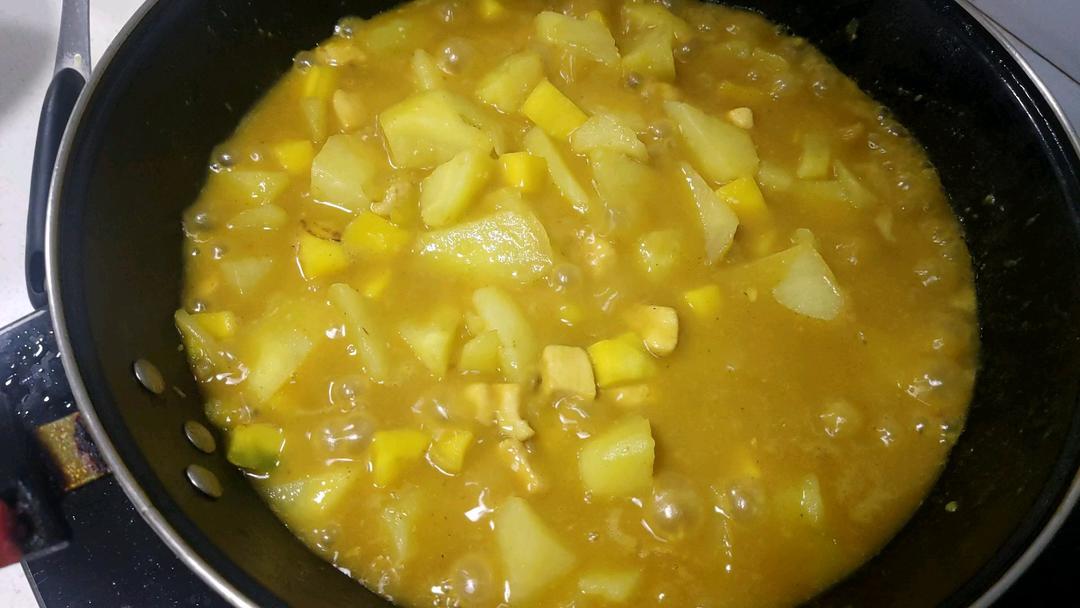 土豆咖喱鸡肉饭