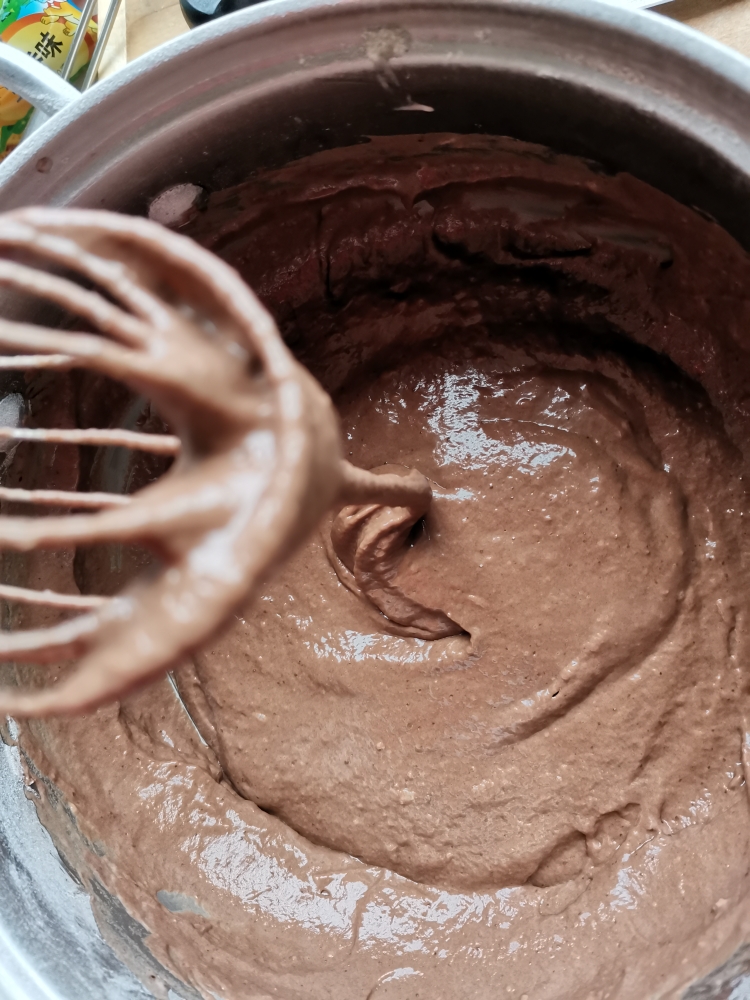 纯素生日诞糕/紫薯素酸乃巧克力夹心蛋糕🍰/减油减糖无反式脂肪，无动物奶油的做法 步骤4