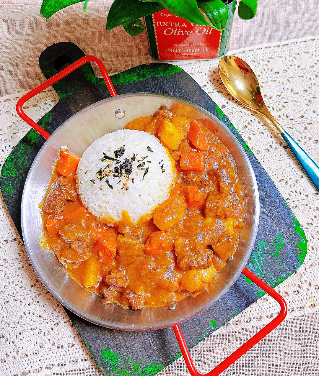 澳洲牛肉❗️汤汁浓郁-咖喱土豆牛肉饭‼️