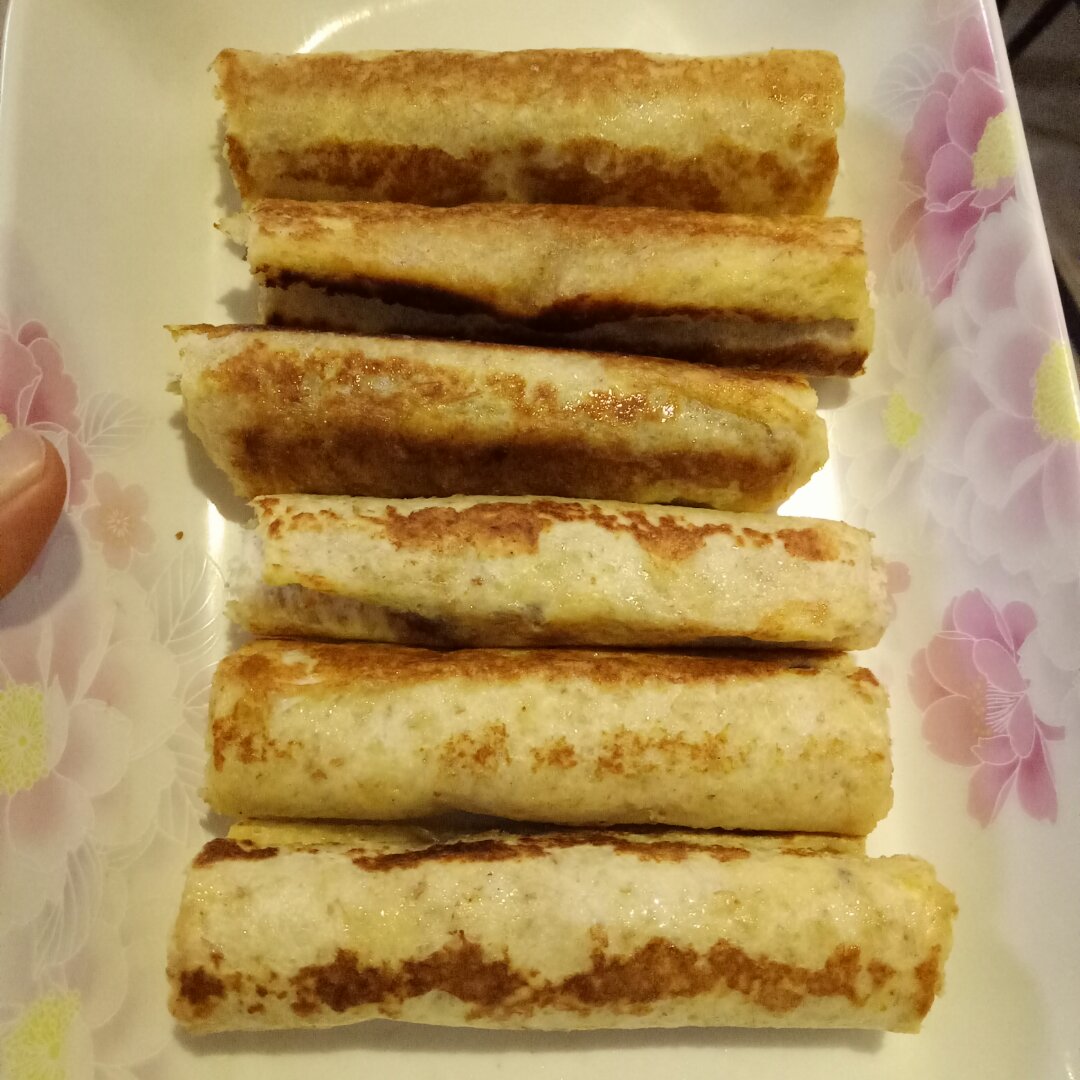 豆沙吐司卷
