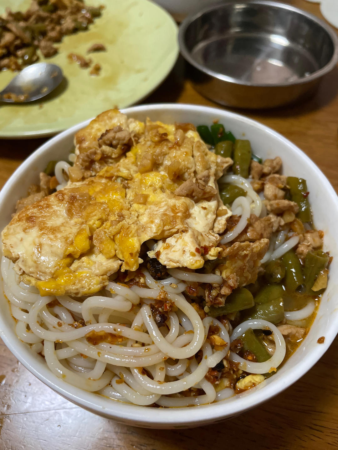 一碗快手早餐酸豆角湖南米粉
