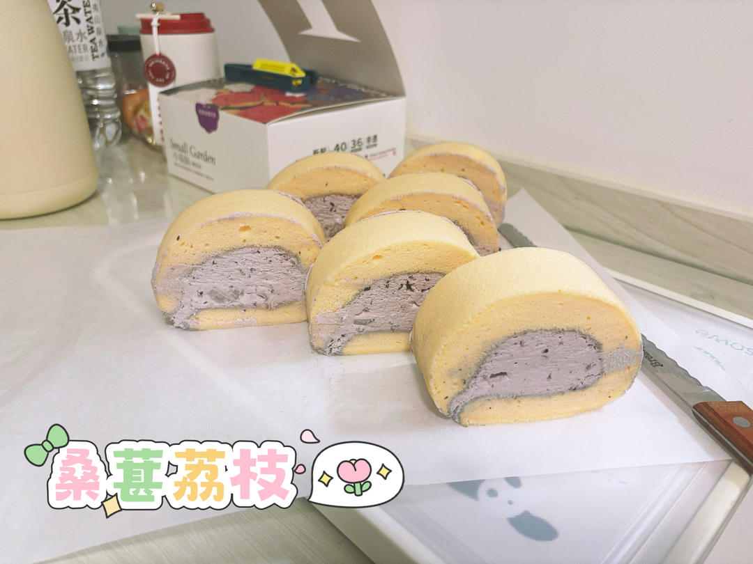 夏日限定｜荔枝玫瑰乳酪蛋糕卷｜风炉蛋糕卷