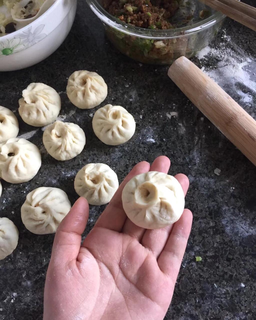 手工包子（肚脐包）