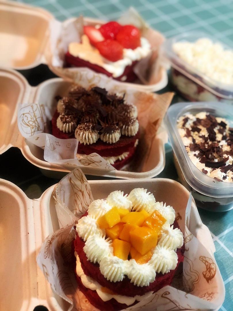 手绘ins便当网红盒子蛋糕（后蛋法 超软蛋糕坯）