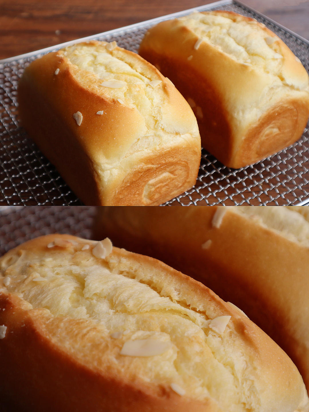 软嫩的乳酪吐司---风炉两层山形吐司同烤记录