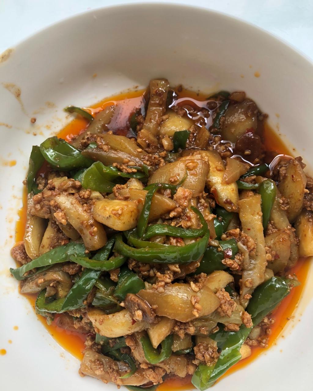 红烧肉沫茄子