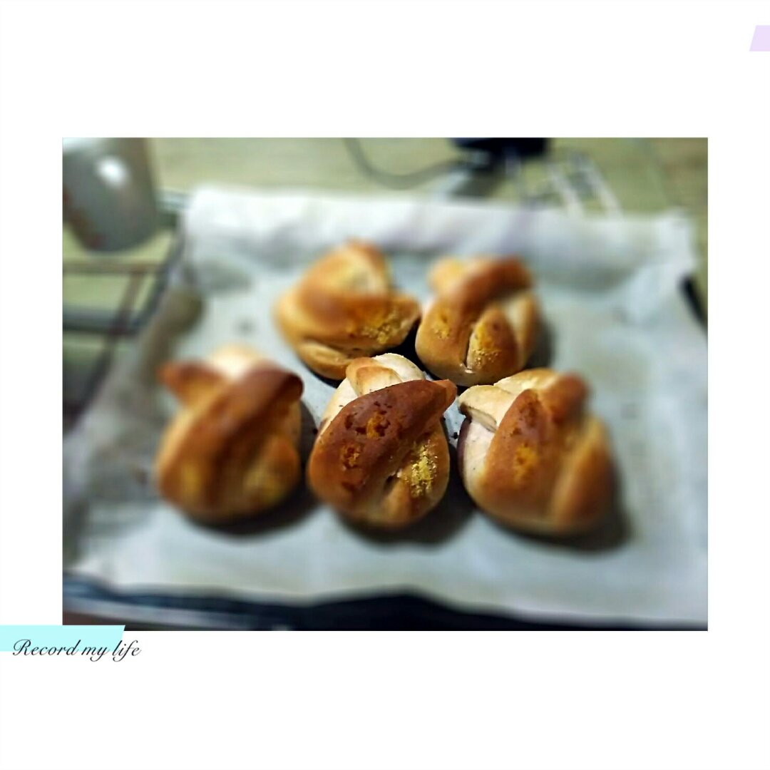 全麦牛奶蜜豆软欧