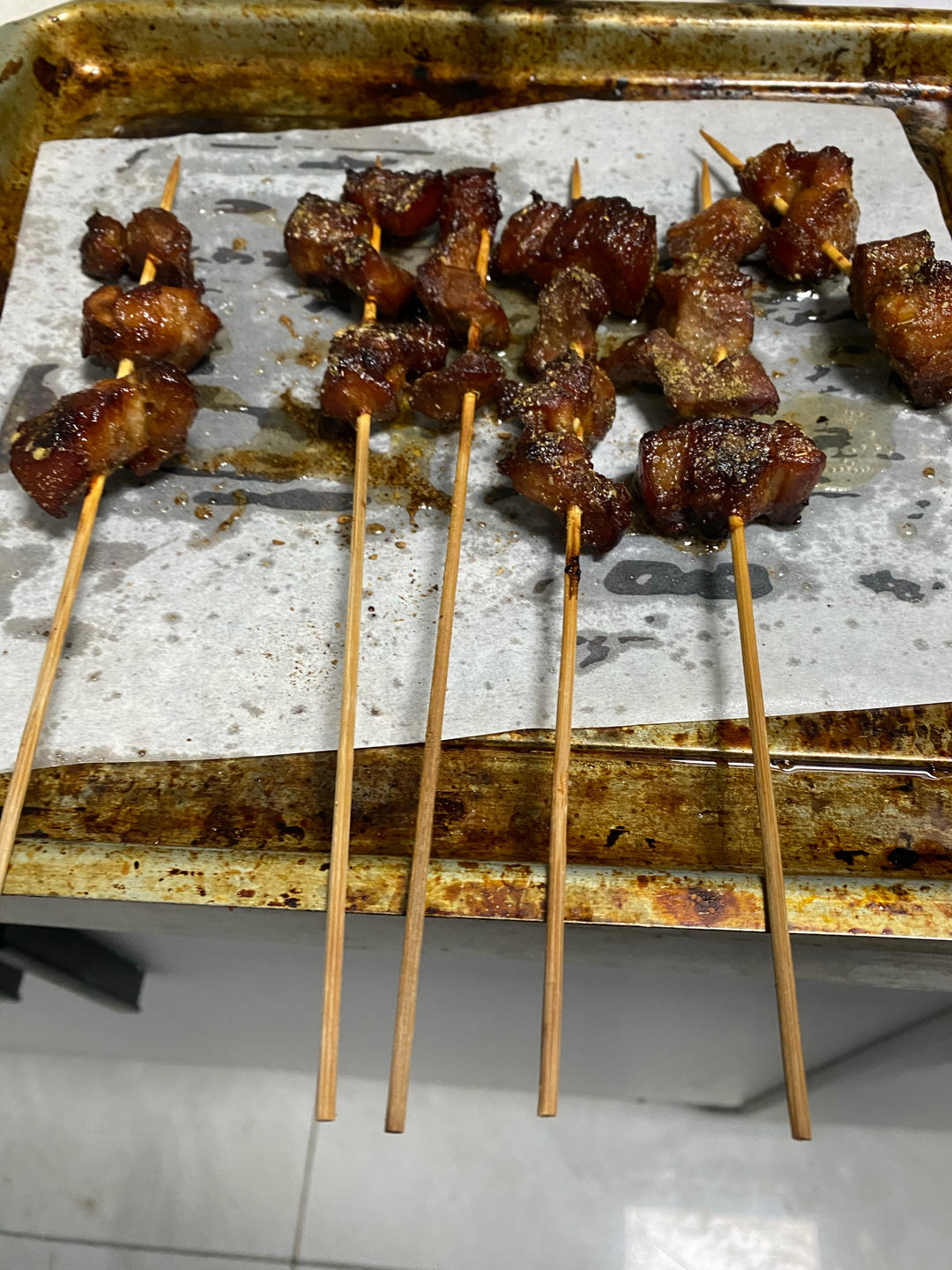 香烤五花肉串