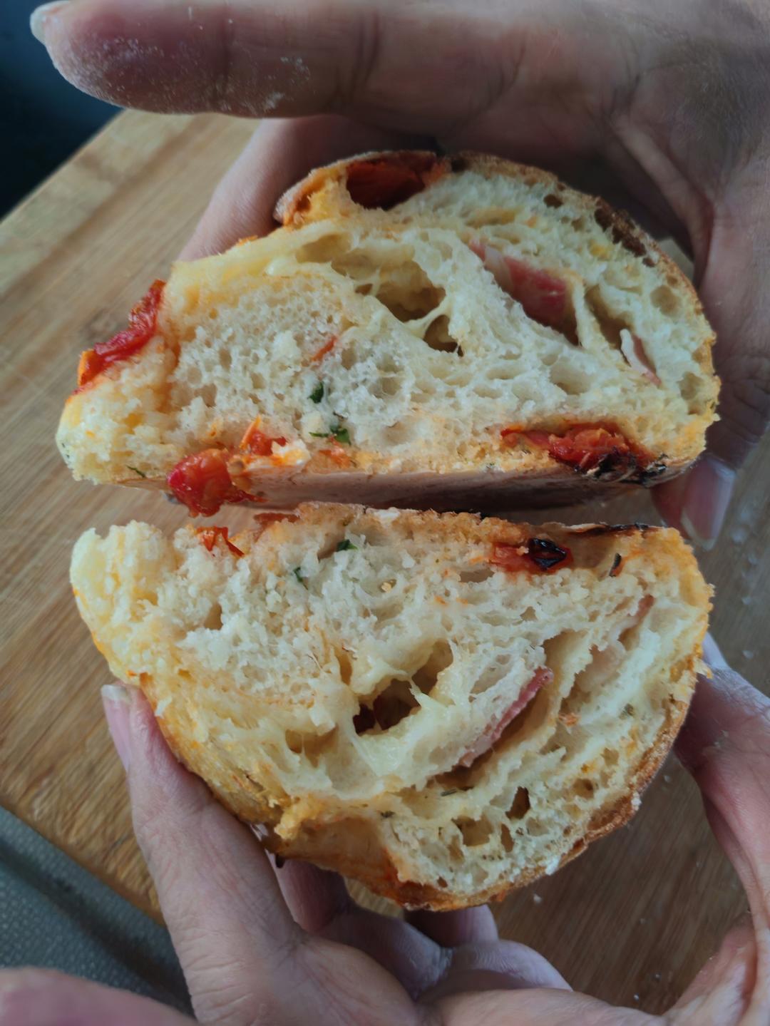 【ciabatta】家庭版恰巴塔，软乎乎的拖鞋面包