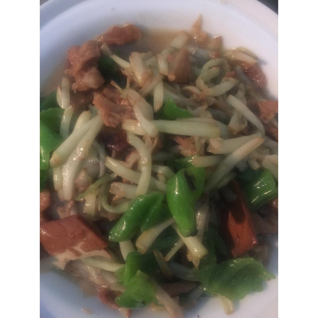 水芹香干炒肉丝