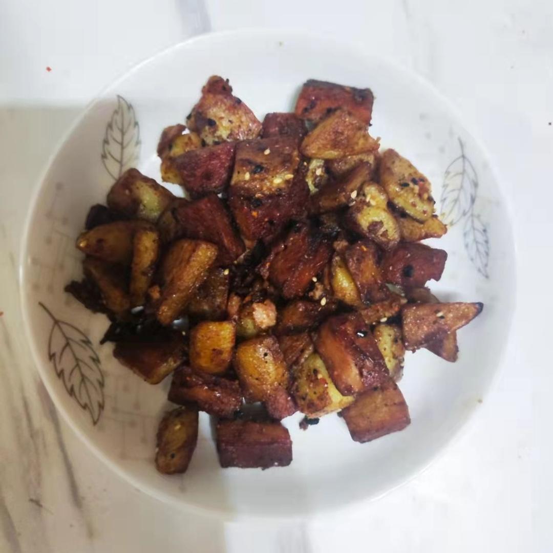 孜然土豆午餐肉