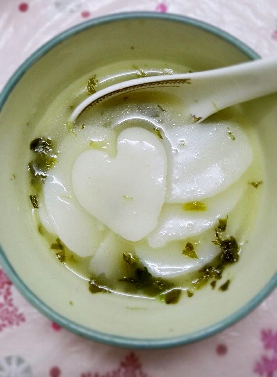 咸菜冬笋汤年糕