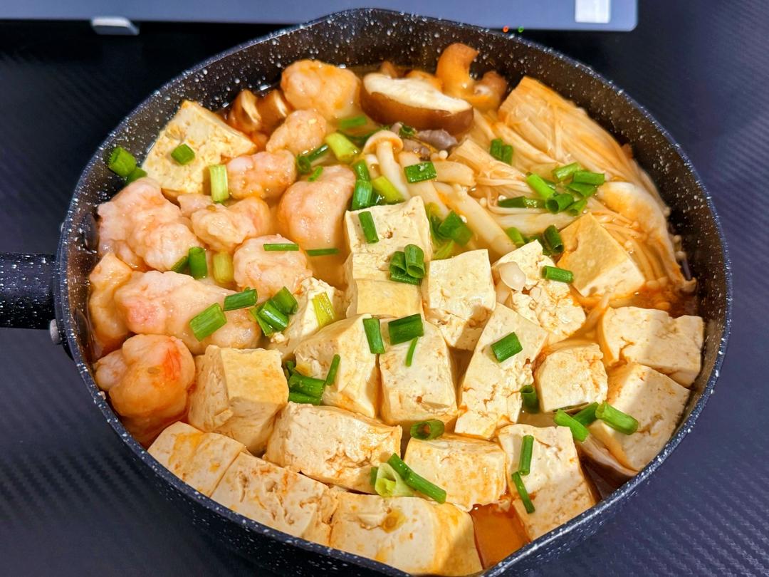 番茄虾滑豆腐汤的做法