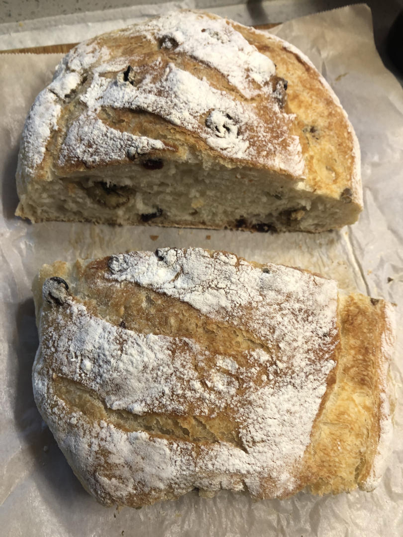 中筋面粉一也能气孔满满的欧包