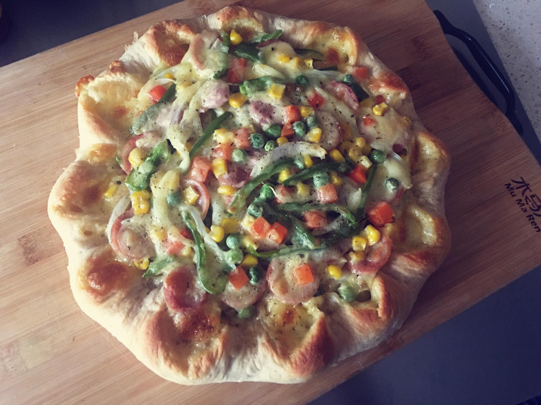 芝心披萨饼底的制作
