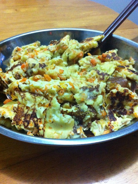 胡萝卜鸡蛋饼