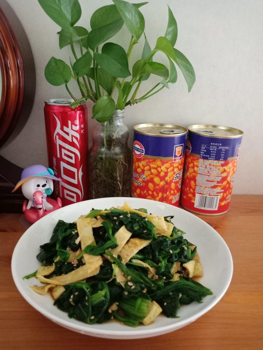 蛋皮拌菠菜[松下分体式饭煲]