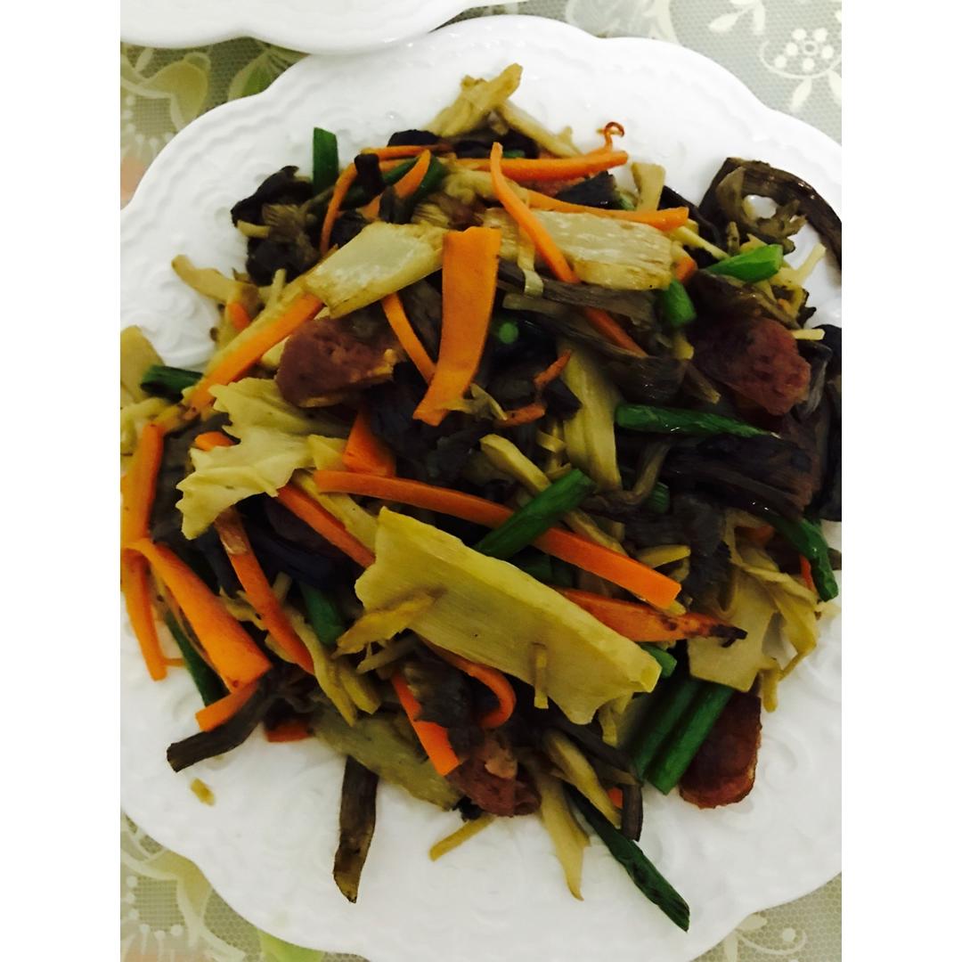 肉炒滑子磨