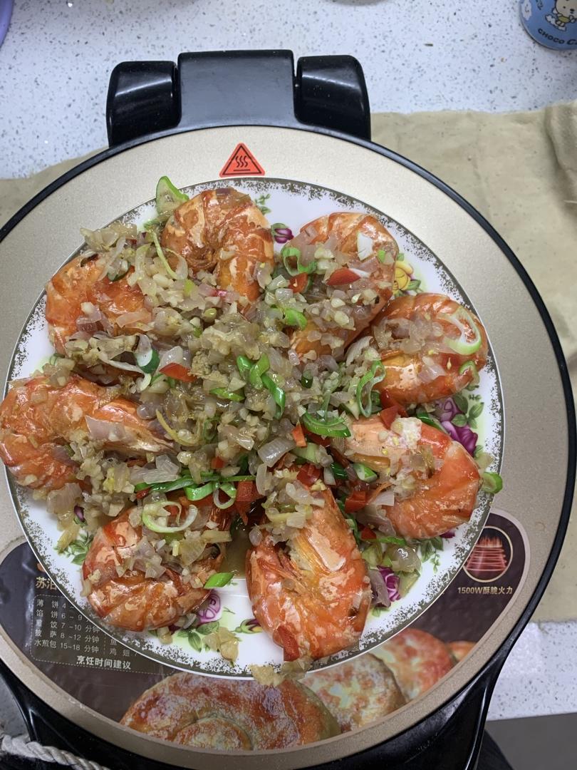 黄油蒜蓉煎大虾