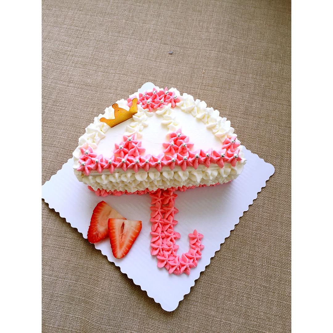 tiffanyqqq做的太阳伞奶油创意蛋糕