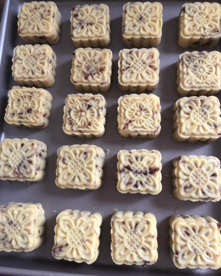 蔓越莓绿豆糕