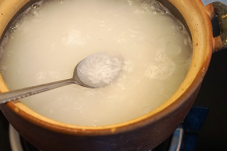 梭子蟹砂锅粥的做法 步骤9