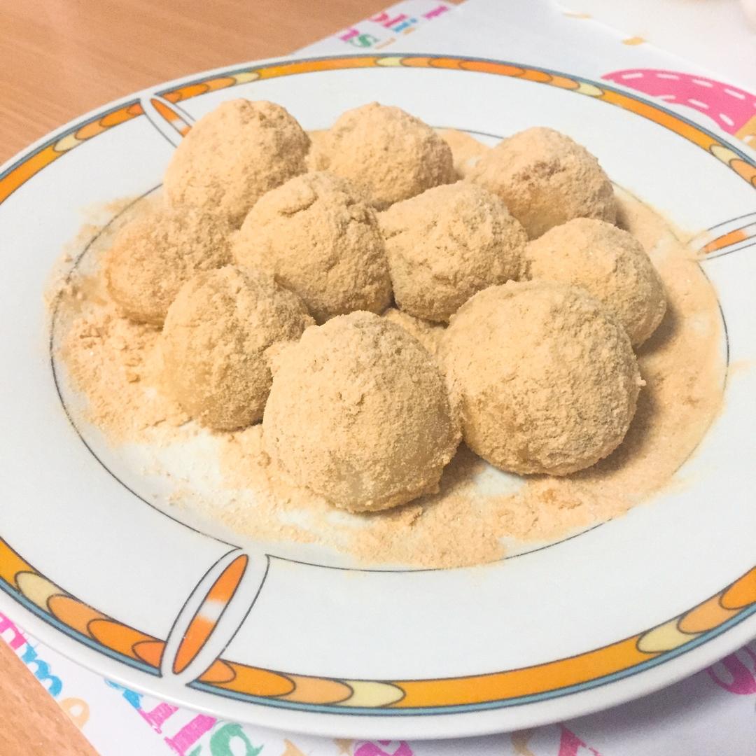 rita199333做的黄豆粉滚汤圆伪驴打滚