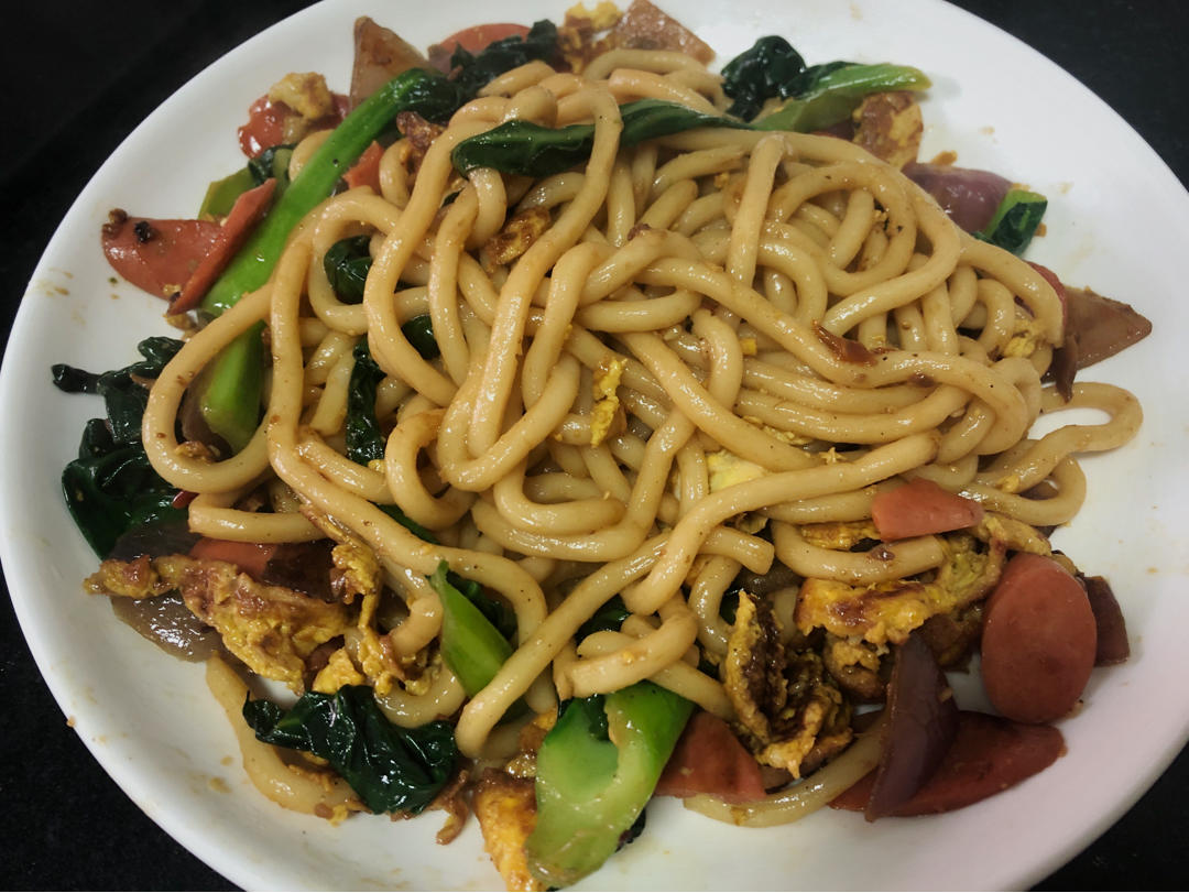 绝啊！炒乌冬面