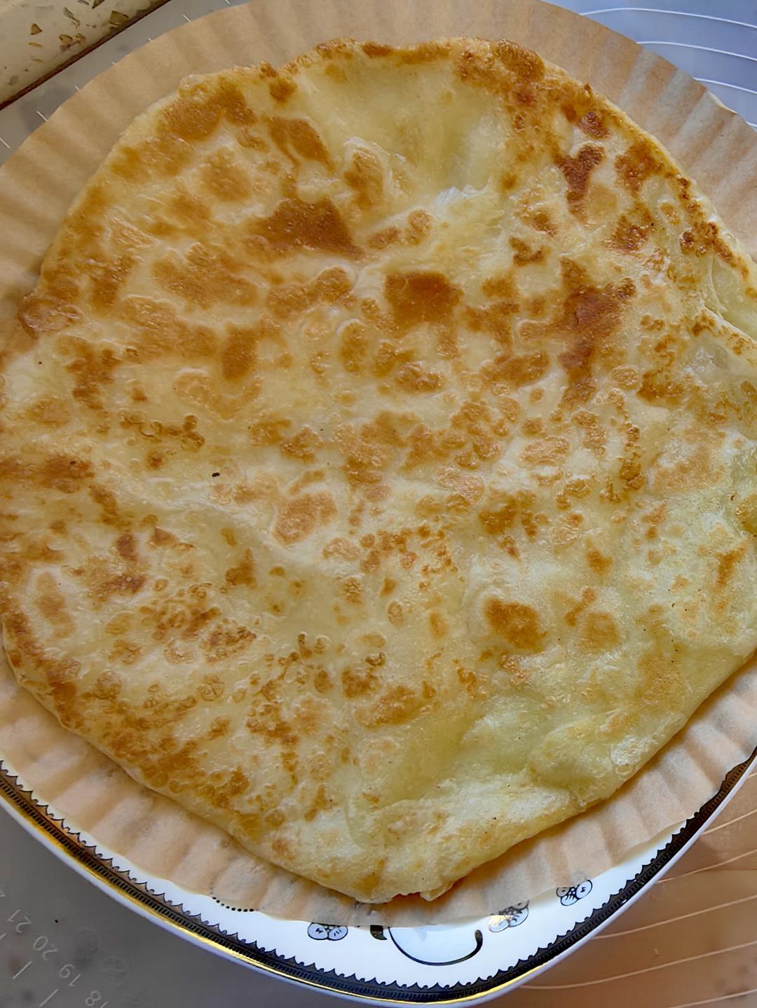 酥掉渣的猪油油饼