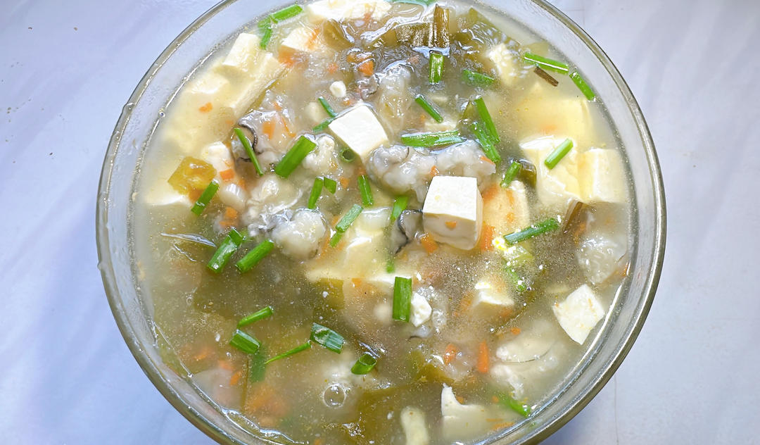 教你轻松做出饭店级口感的海蛎豆腐裙带菜汤