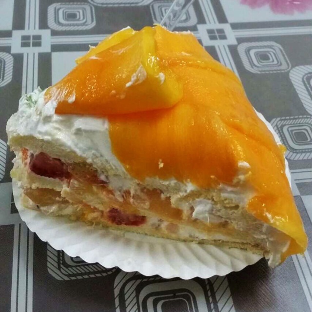 芒果可丽饼千层蛋糕