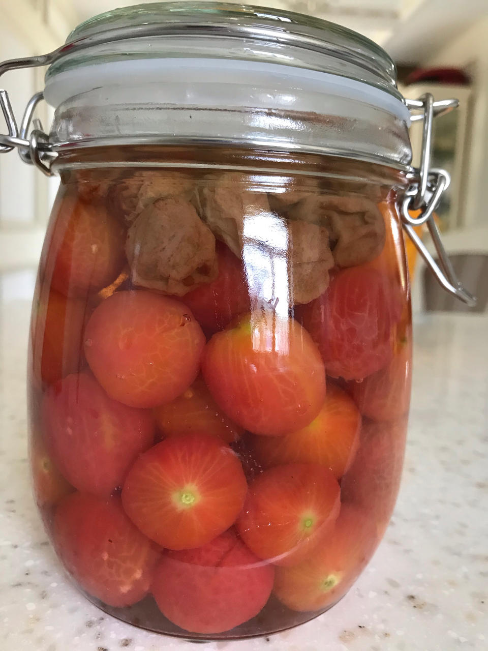 隐藏在各大烤肉店里的开胃小前菜—-咸梅渍小番茄