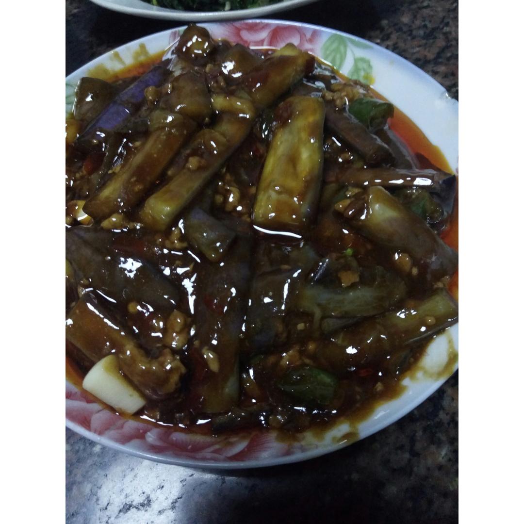 红烧肉沫茄子