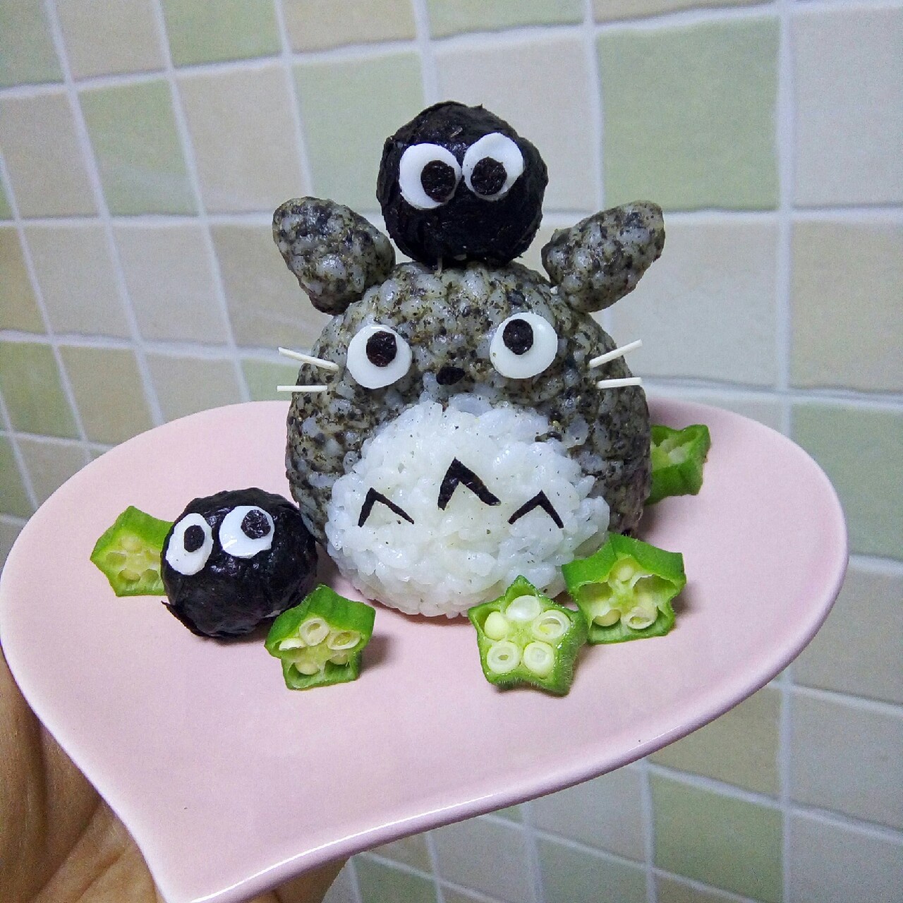 龙猫和煤球精灵饭团