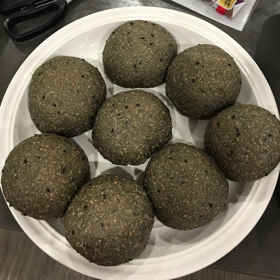 黑芝麻全麦餐包 100%纯全麦