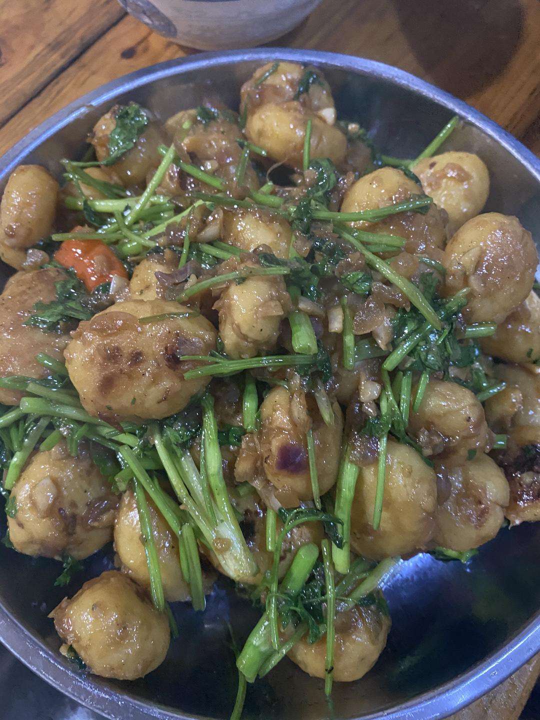 孜然香煎小土豆