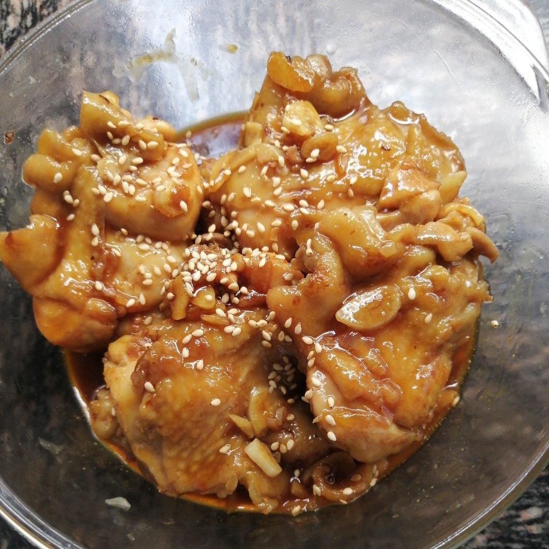 照烧蒜香版鸡腿饭的做法