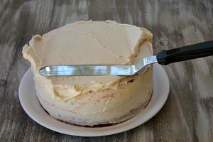 red velvet cheesecake cake 红丝绒芝士蛋糕的做法 步骤11